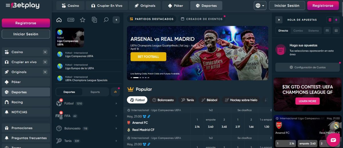 Betplay permite apostar con Ethereum en diferentes disciplinas 