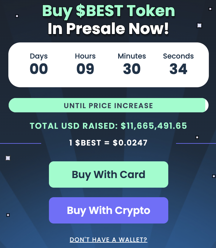 How to buy $BEST in presale
