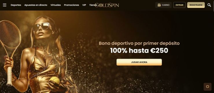 Goldspin es una de las casas de apuestas deportivas seguras más recomendadas