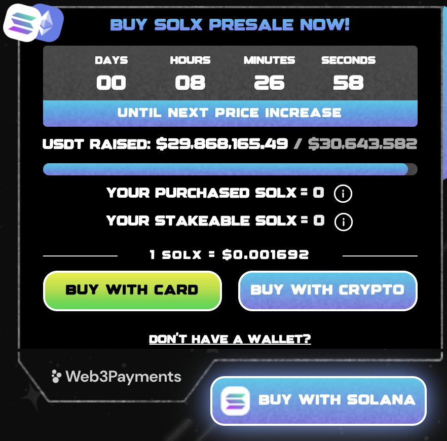 How to buy $SOLX