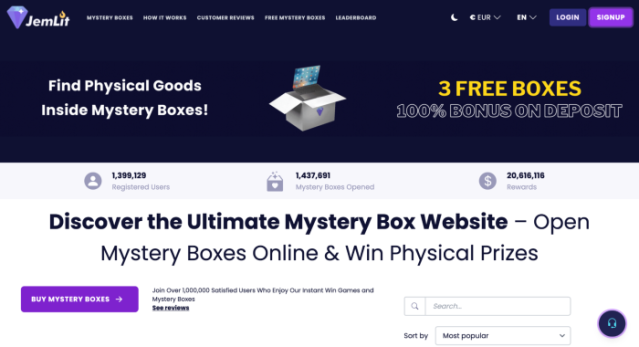Jemlit landing page