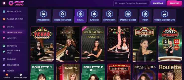 Apostar ruleta online en directo