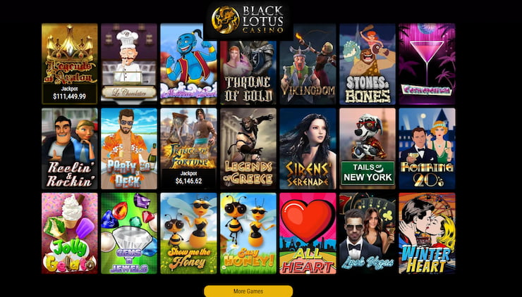 slots games at black lotus casino