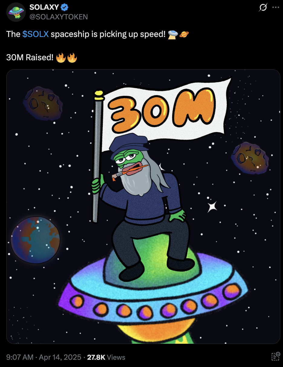 Solaxy raised $30M in presale