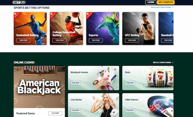 sports and casino options at betus $1 minimum deposit online casino