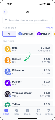 วิธีซื้อ Bitcoin บน Best Wallet 2