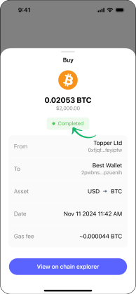 วิธีซื้อ Bitcoin บน Best Wallet 8