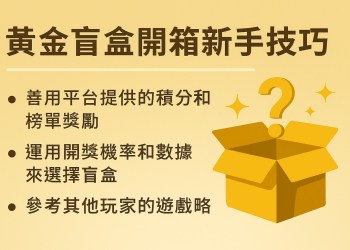 2025年黃金盲盒線上抽獎與開箱指南　熱門平台推薦與中獎技巧