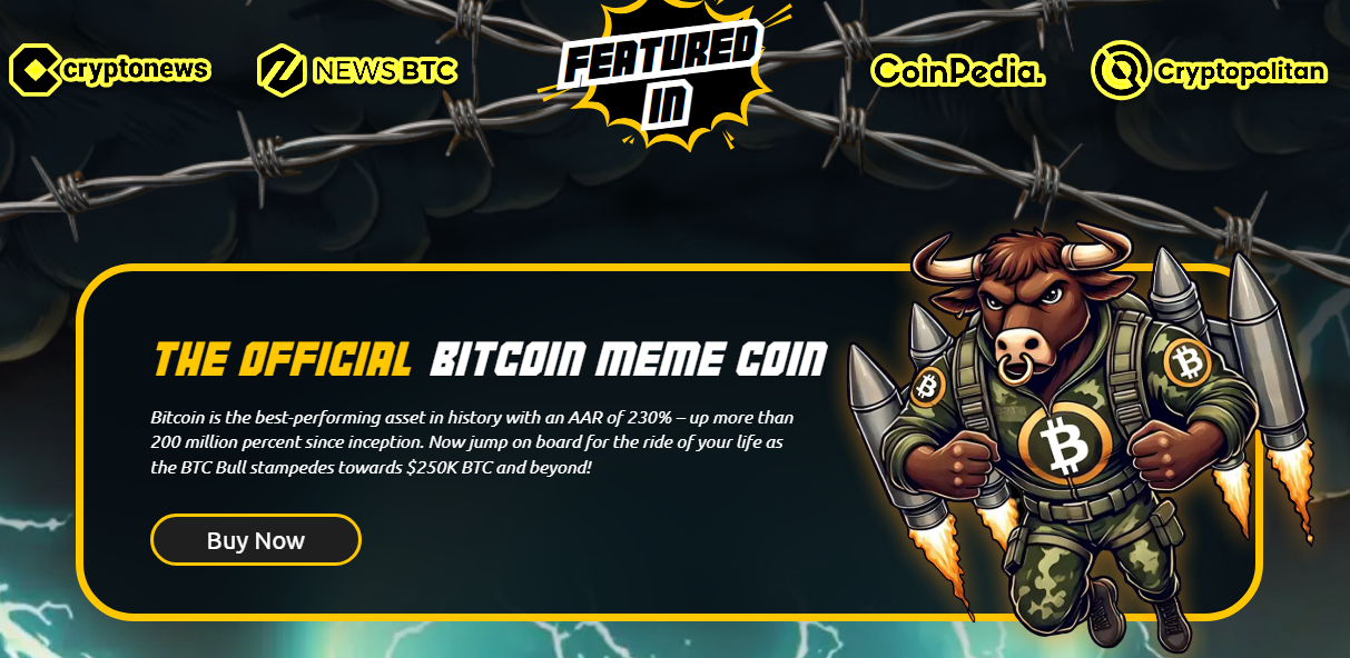 BTC Bull Token official presale page