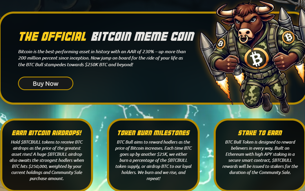 BTC Bull Token official presale website