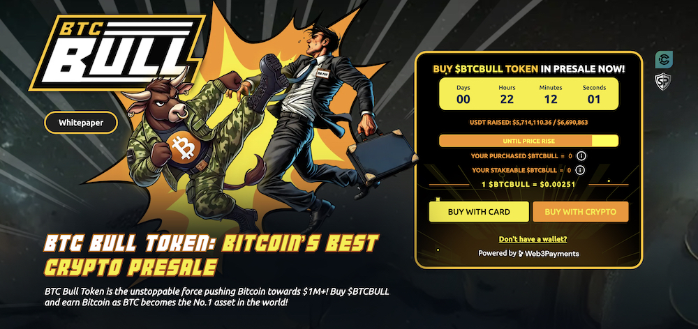 The Bitcoin Bull Token is on presale