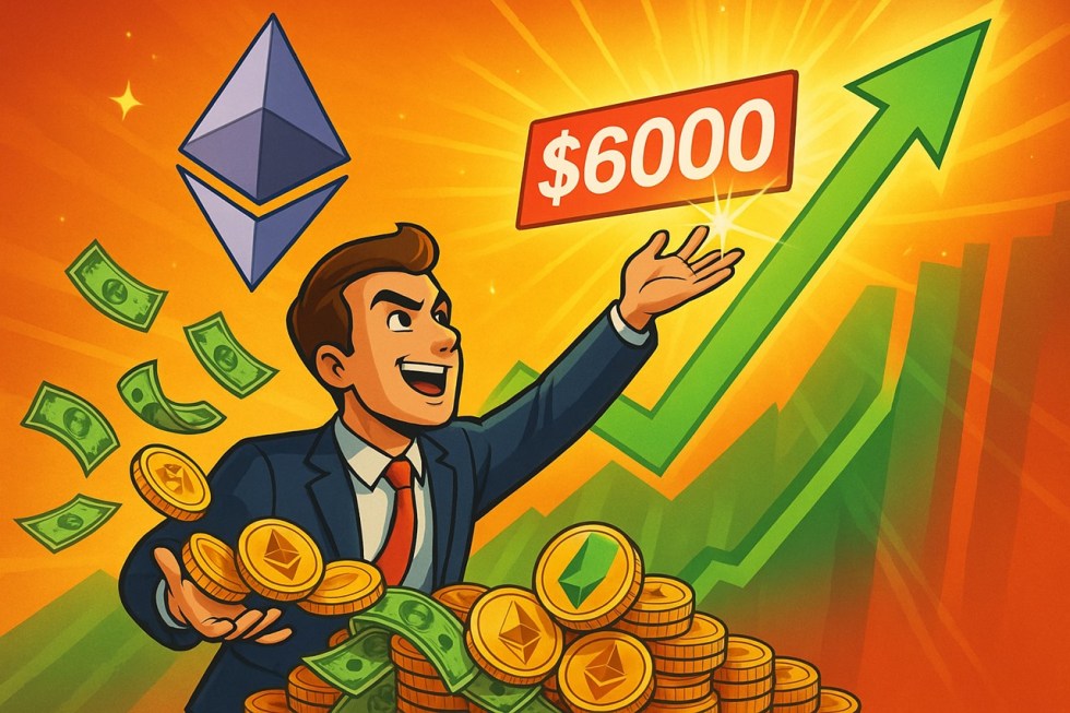 เล่นใหญ่! เทรดเดอร์เดิมพัน 7 ล้าน Ethereum พุ่งเกิน 6,000 ดอลลาร์ก่อนสิ้นปี 2025 แน่นอน!