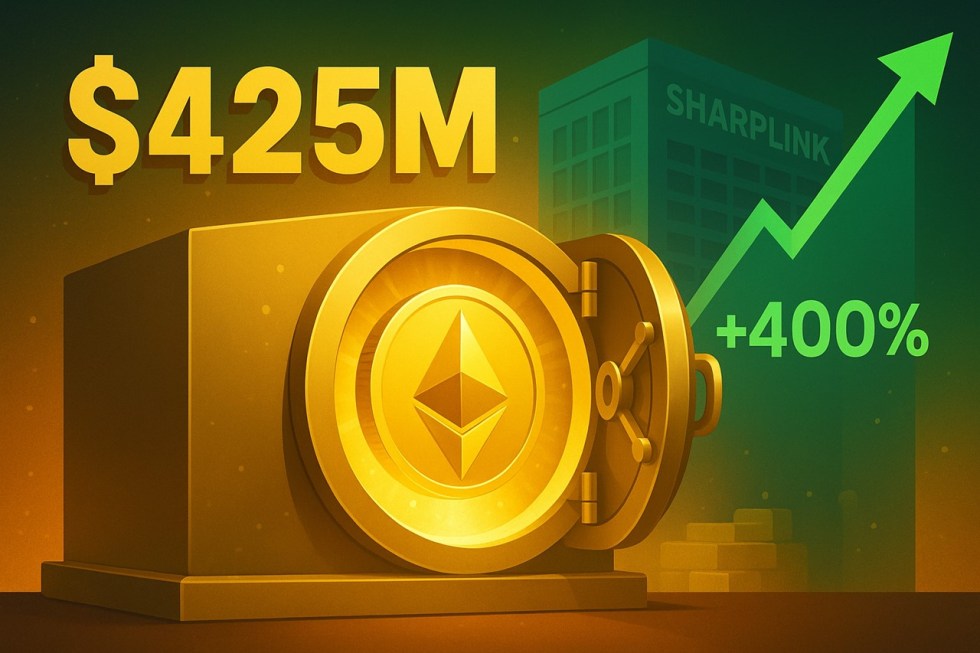 SharpLink Gaming ระดมทุน $425 ล้าน ประกาศใช้ ETH เป็น Treasury หลัก หุ้นพุ่ง 400%