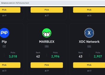 XDC Storms Into Top 20 on Binance Futures