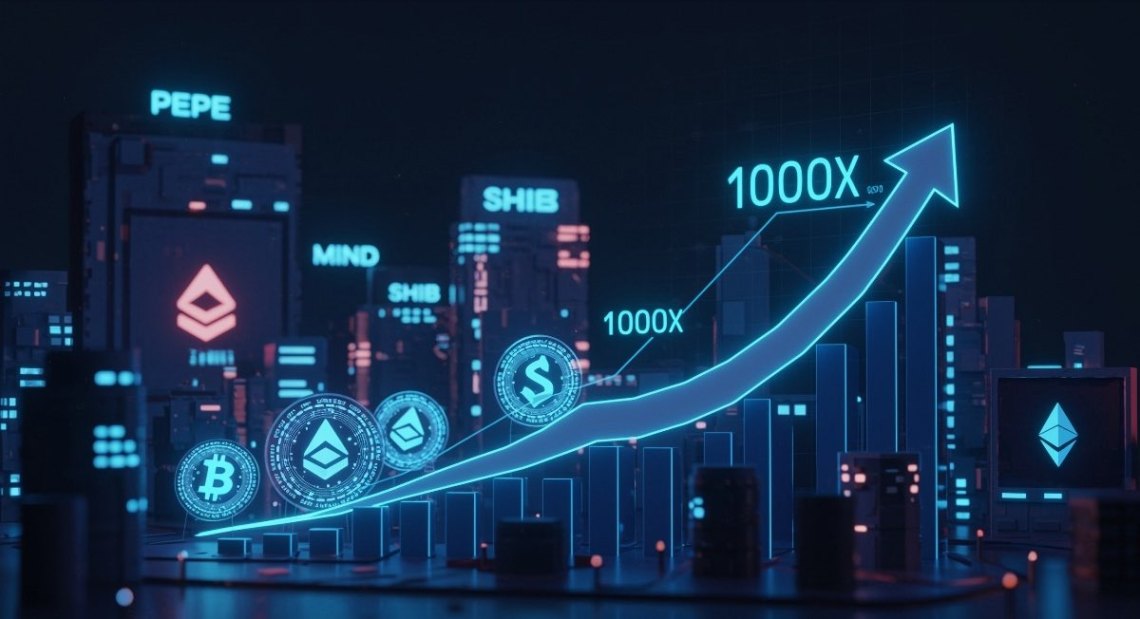 Kryptomeny so šancou 1000x rastu