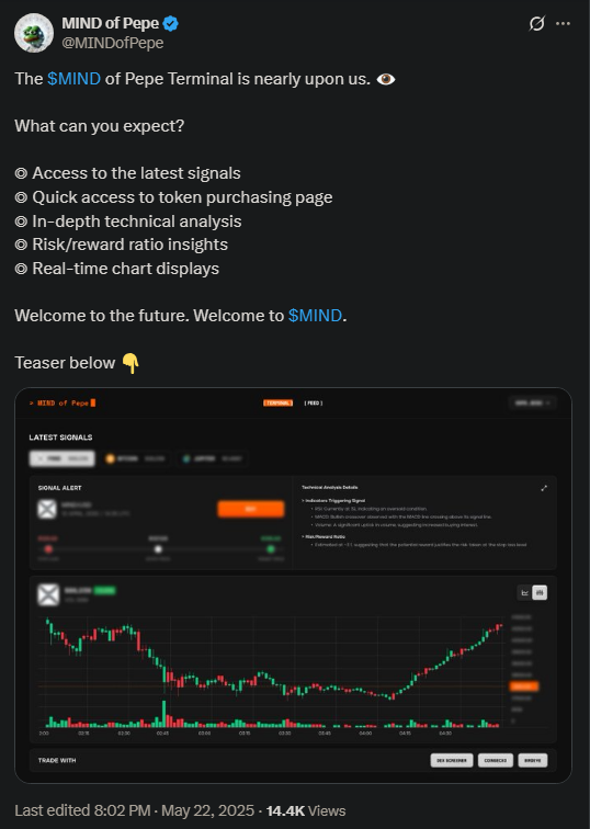 MIND of Pepe X announcement