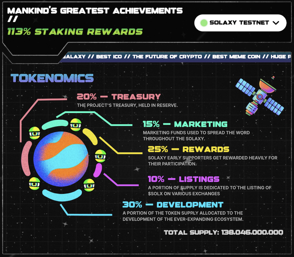 Solaxy is on track to being one of the year's best presales