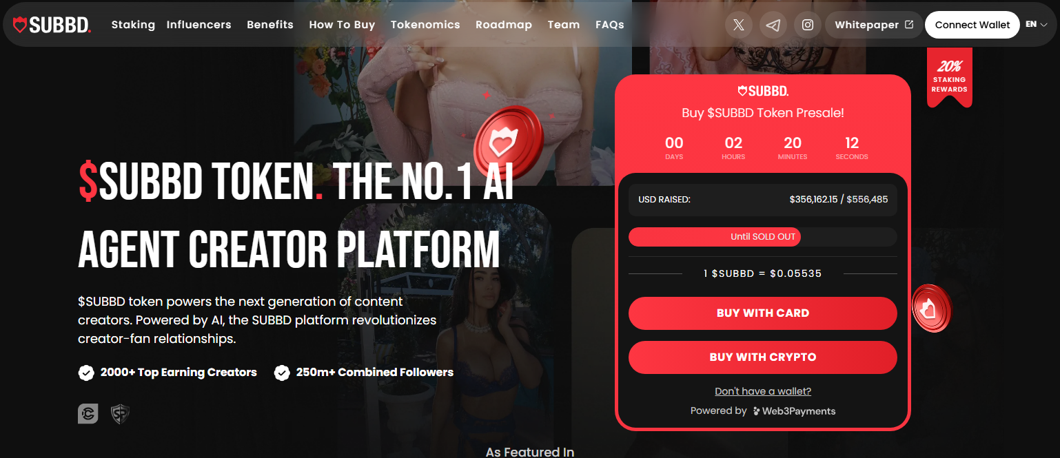 SUBBD official presale website