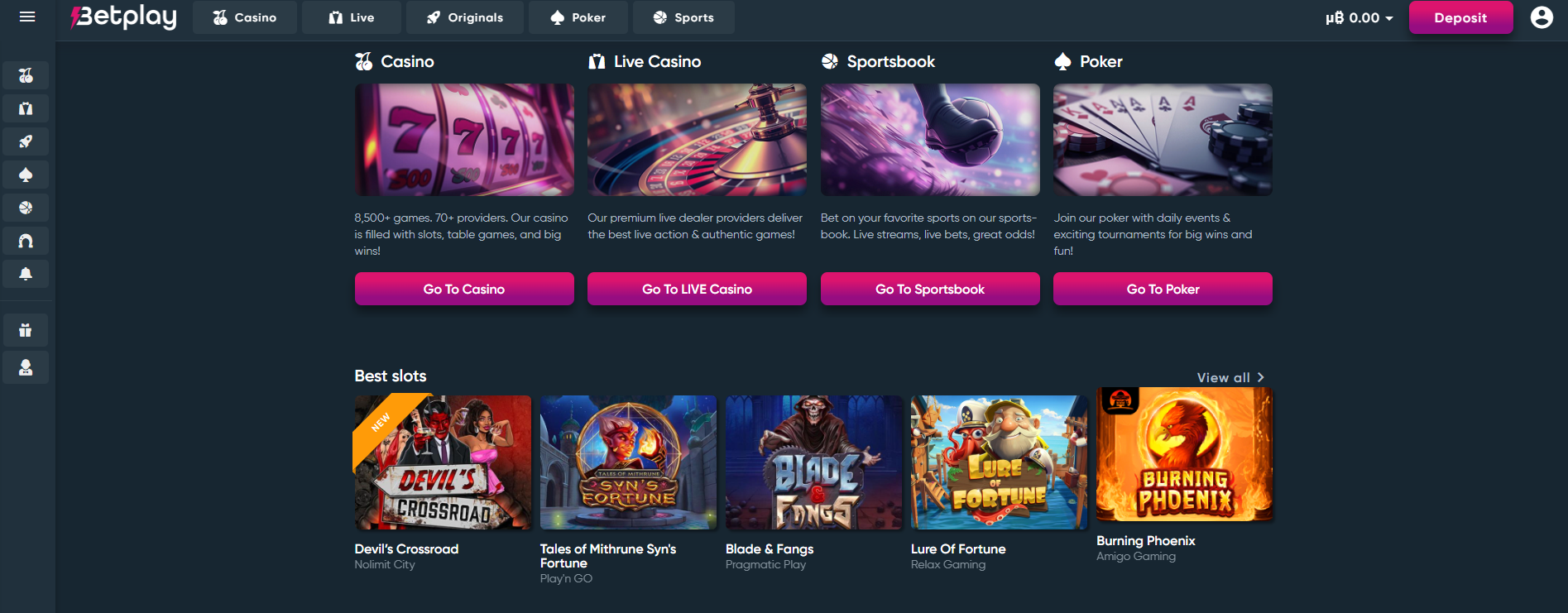 BetPlay fast payout online casino