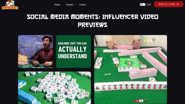 Скриншот сайта Mahjong365.com