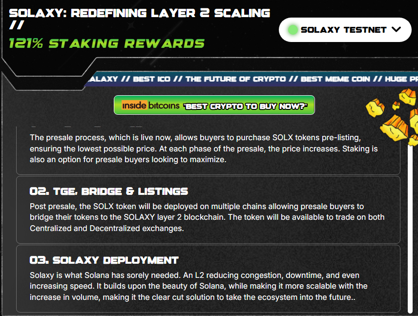 Solaxy presale website