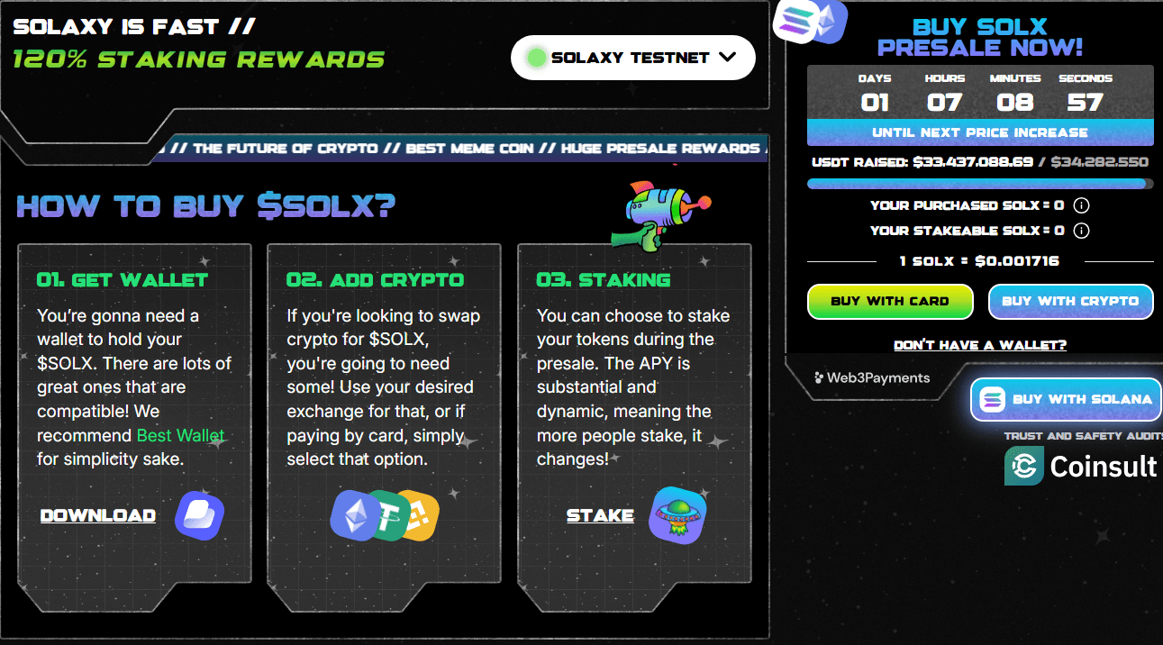 Solaxy presale website