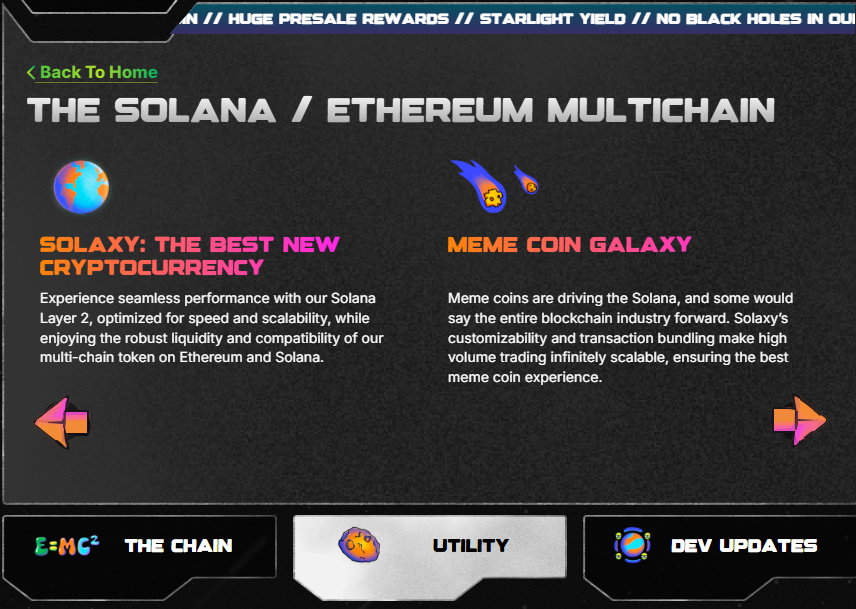 Solaxy’s official presale website