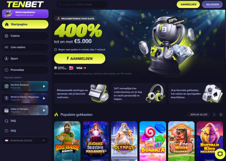Tenbet bookmaker zonder Cruks