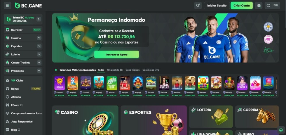 BC Game também é um dos novos cassinos online