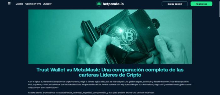 Betpanda es uno de los casinos en línea con Trust wallet y otros monederos disponibles
