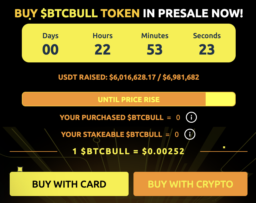 How to buy $BTCBULL presale