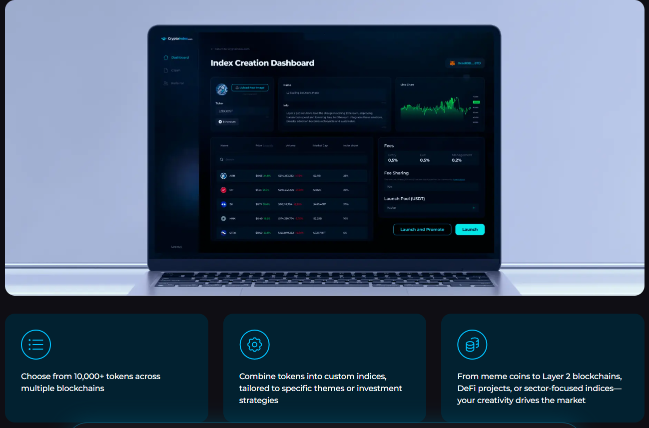 Create your own crypto index