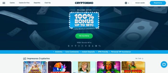 Cryptorino es uno de los mejores casinos que aceptan Solana en España