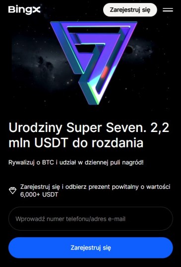 giełda kryptowalut BingX bonus