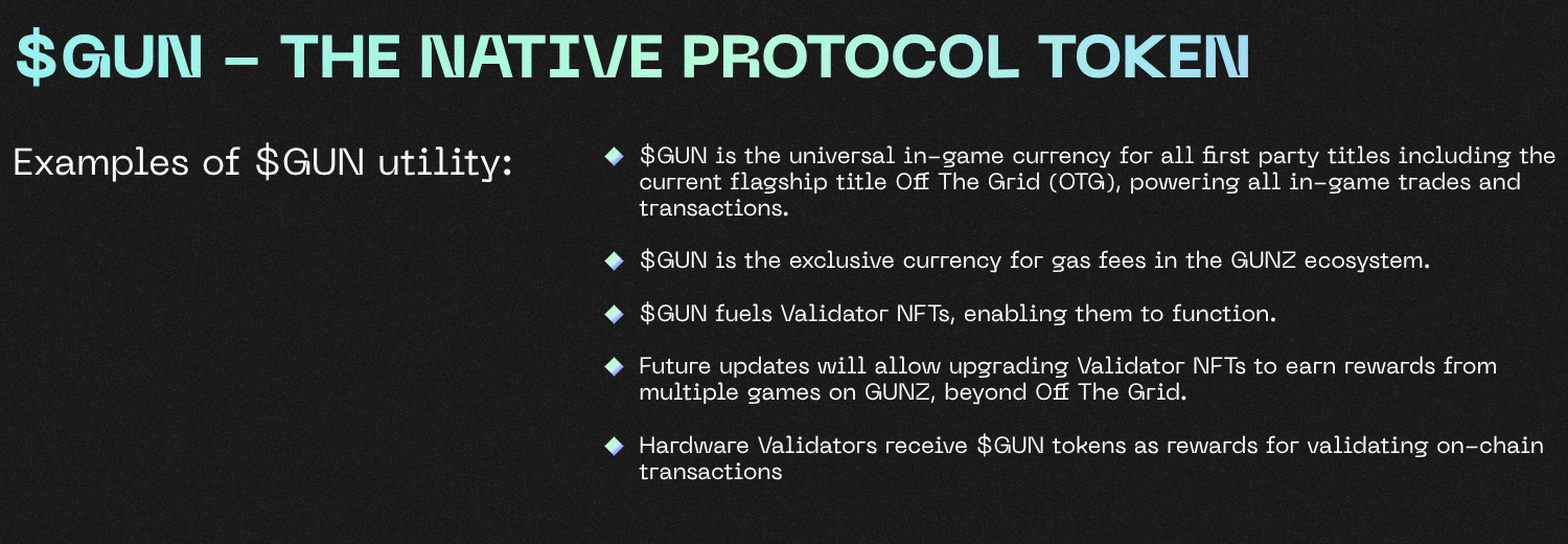 $GUN utility.