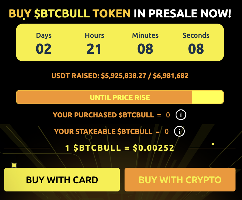 How to buy $BTCBULL in presale