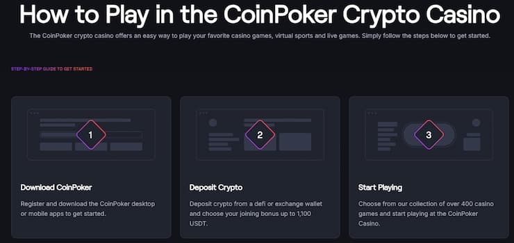 Ukázka CoinPoker