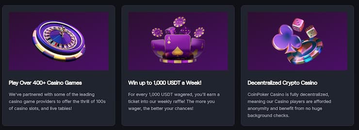 Výhody platformy CoinPoker