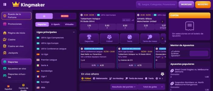 Kingmaker permite hacer puestas online seguras