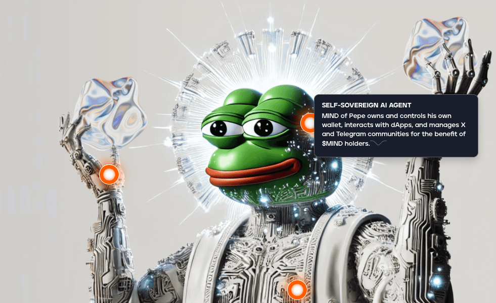 MIND of Pepe infographic explaining the agent.