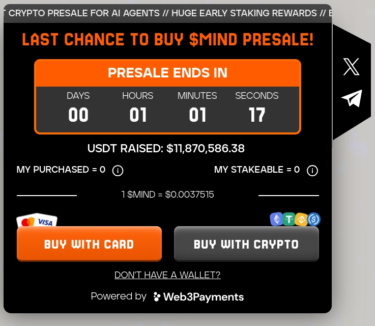 MIND of Pepe presale widget