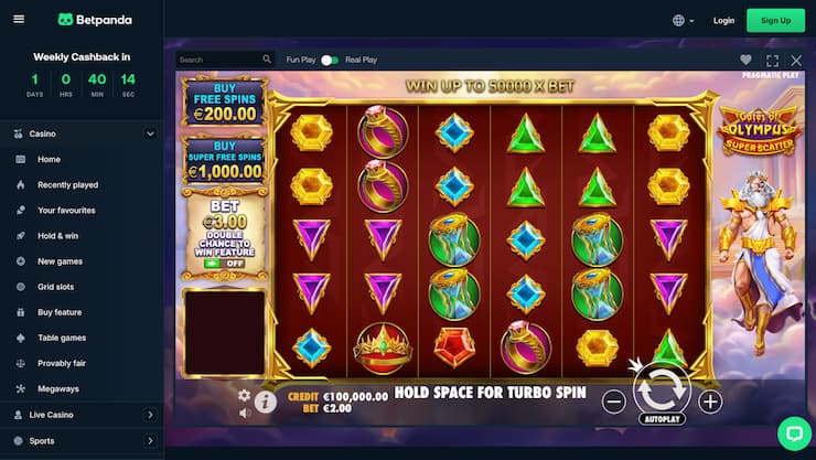 play slots at betpanda