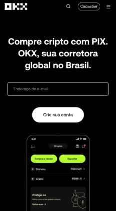 Promoções da plataforma OKX no Brasil