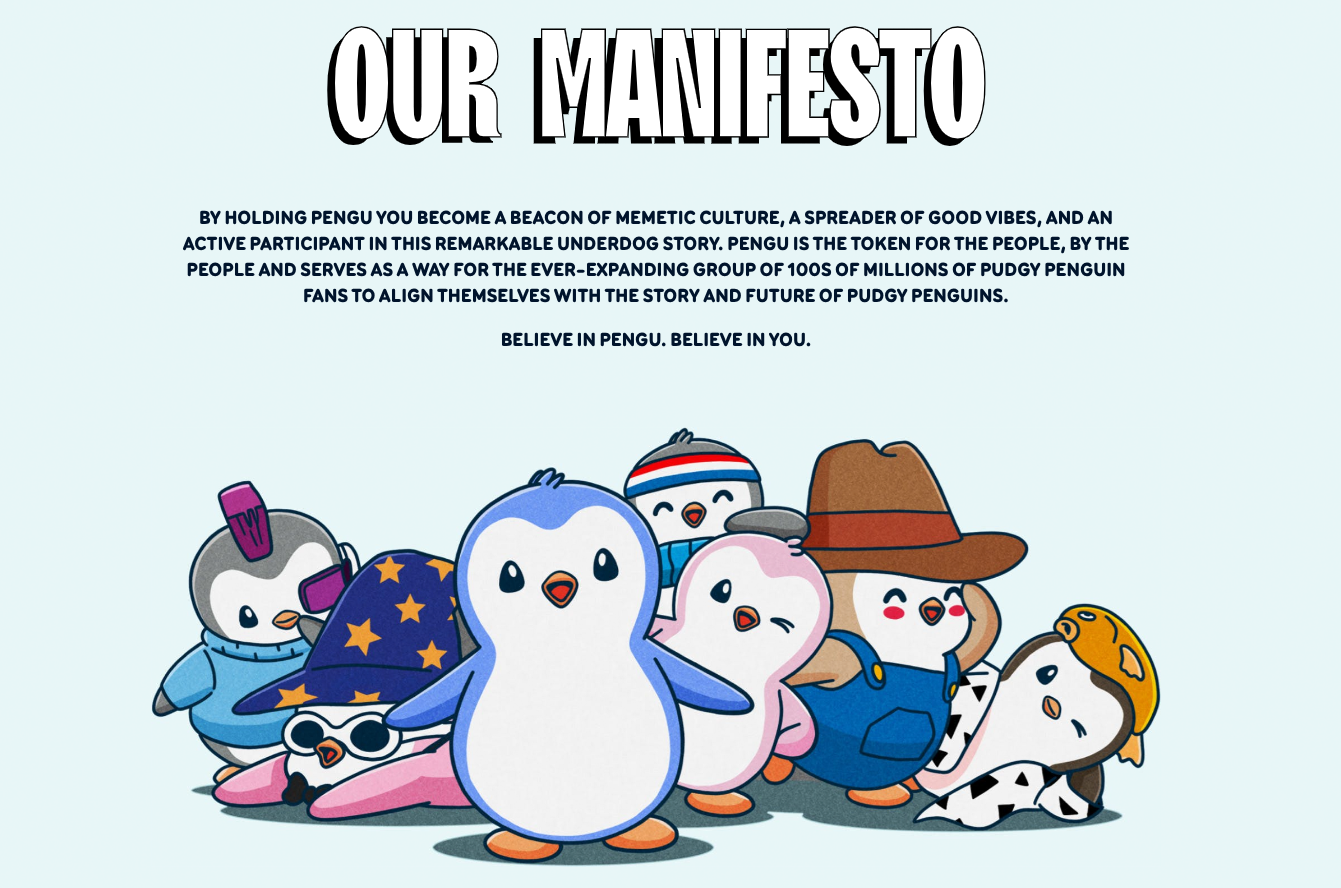 Pudgy Penguins manifesto