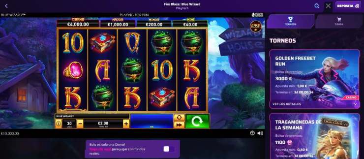 Si buscas un Slot mágico online, Blue Wizard está activo en Roby Casino