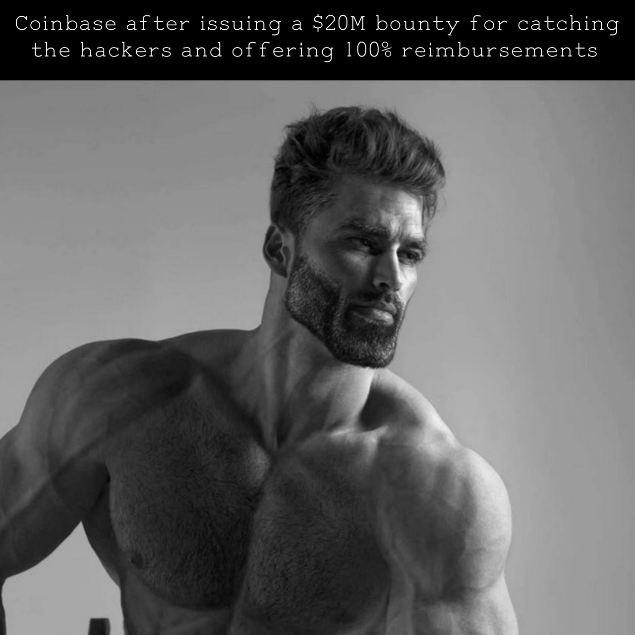 Sigma meme about Coinbase