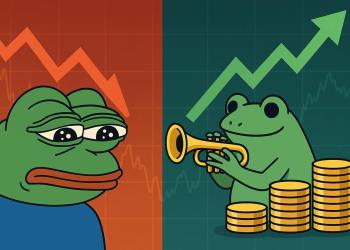 PEPE価格が18％下落──今が売り時か？一方、新たなミームコインのプレセールが100万ドルを突破