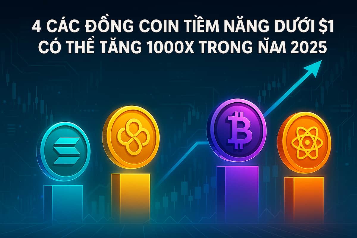 4 Các Đồng Coin Tiềm Năng Dưới $1 Có Thể Tăng 1000x Trong Năm 2025