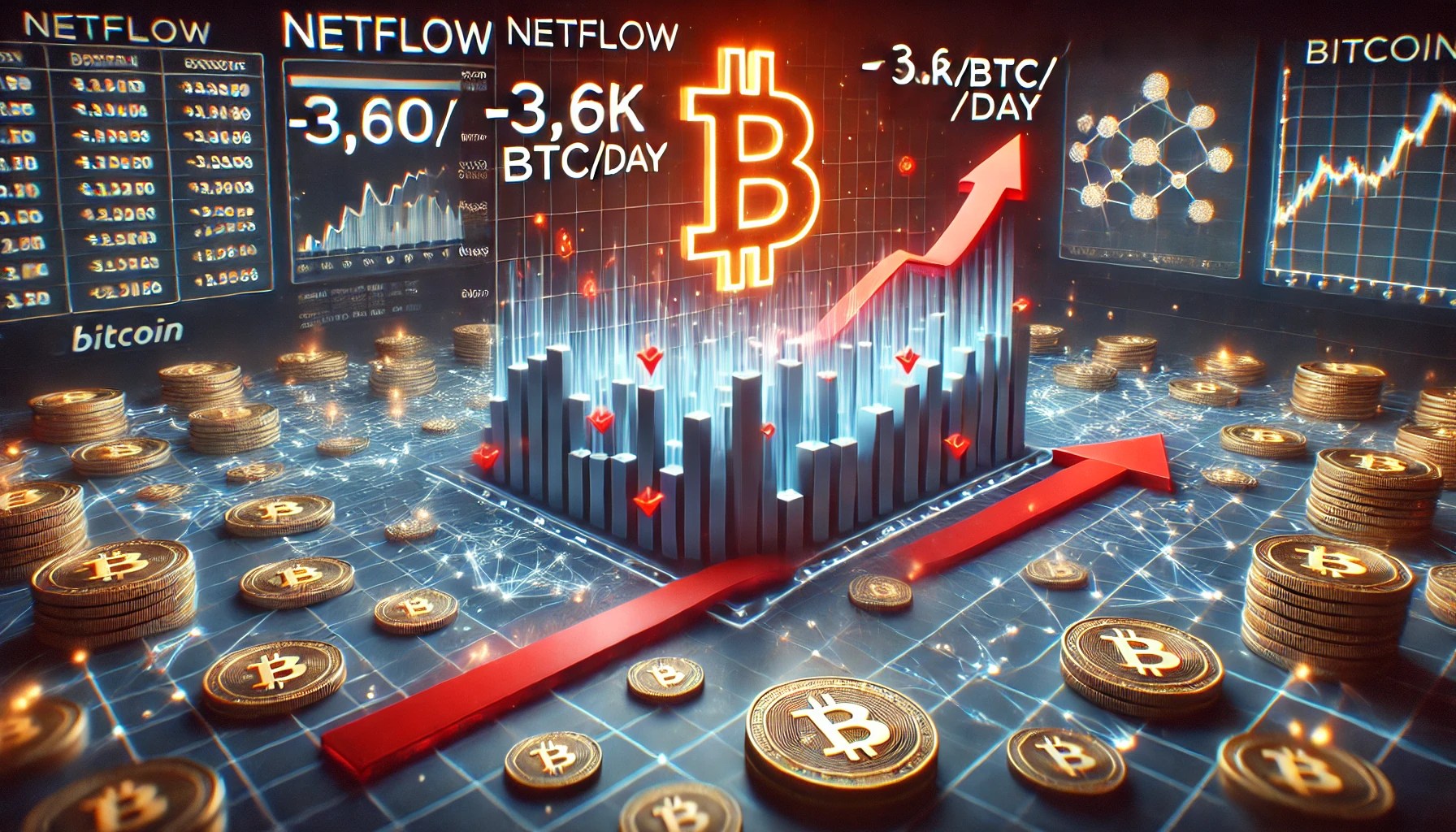Bitcoin Exchange Netflow Goes Red – 3.6K BTC Daily Outflows Signal Accumulation