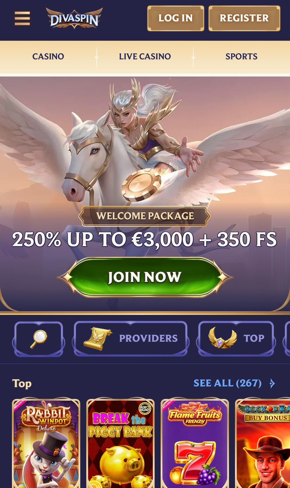 Spinsy mejores app de casino